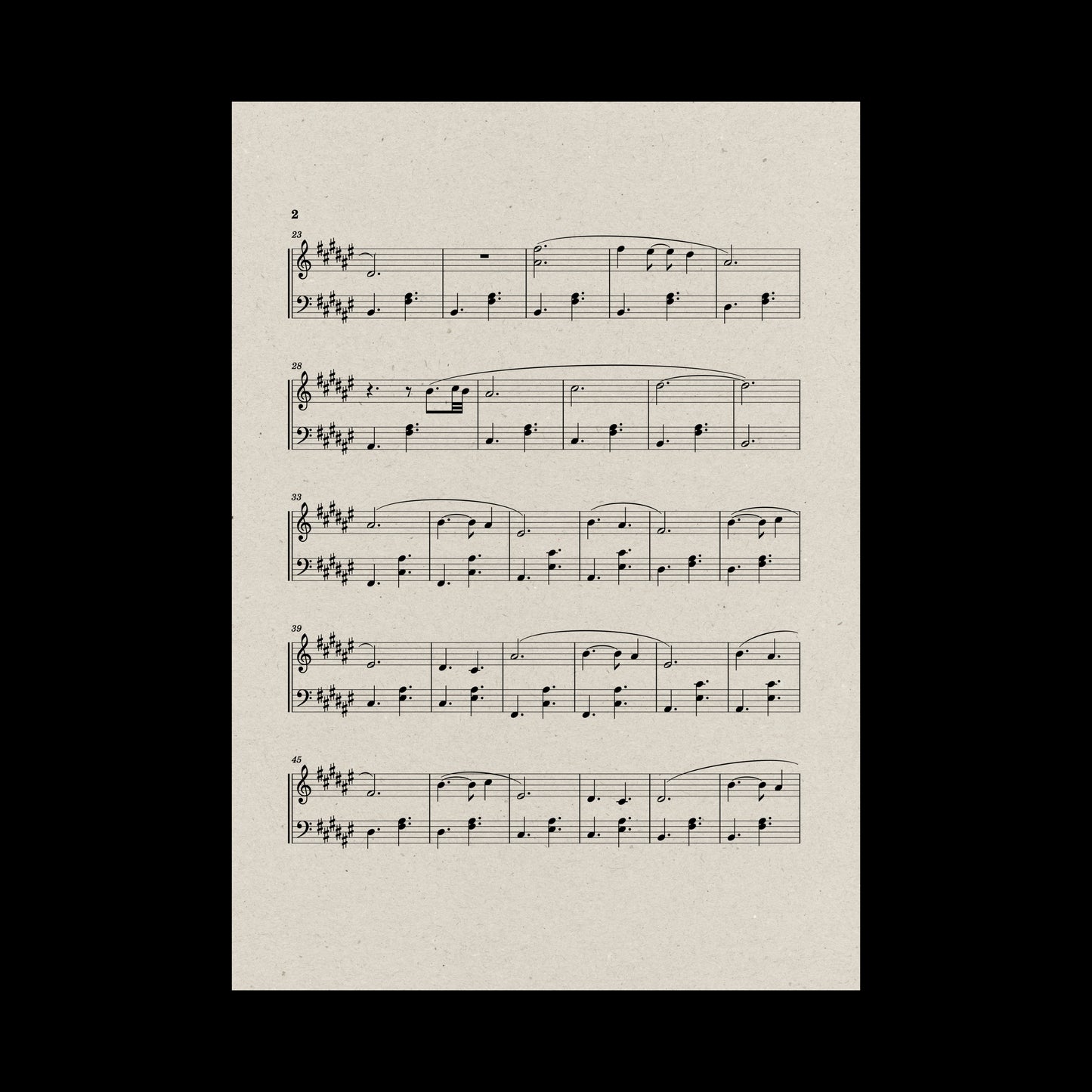 Birch Forest — Sheet Music for Piano