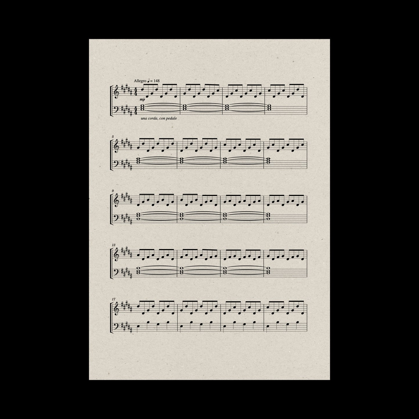 Canción para Otto y Elsa — Sheet Music for Piano